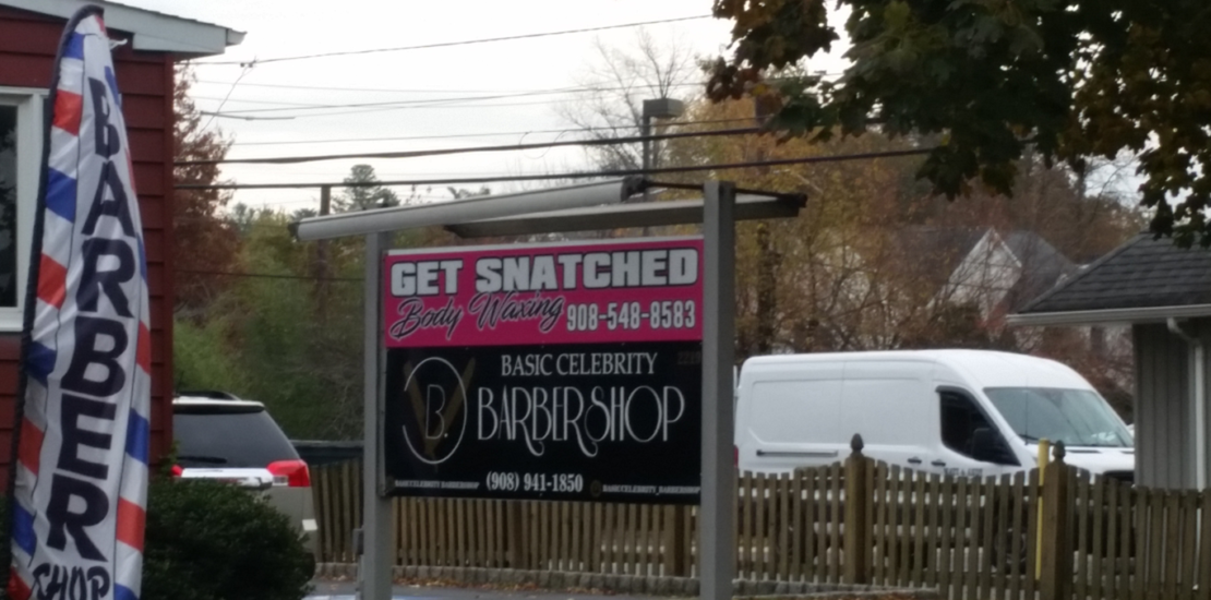 Get Snatched Barbershop sign